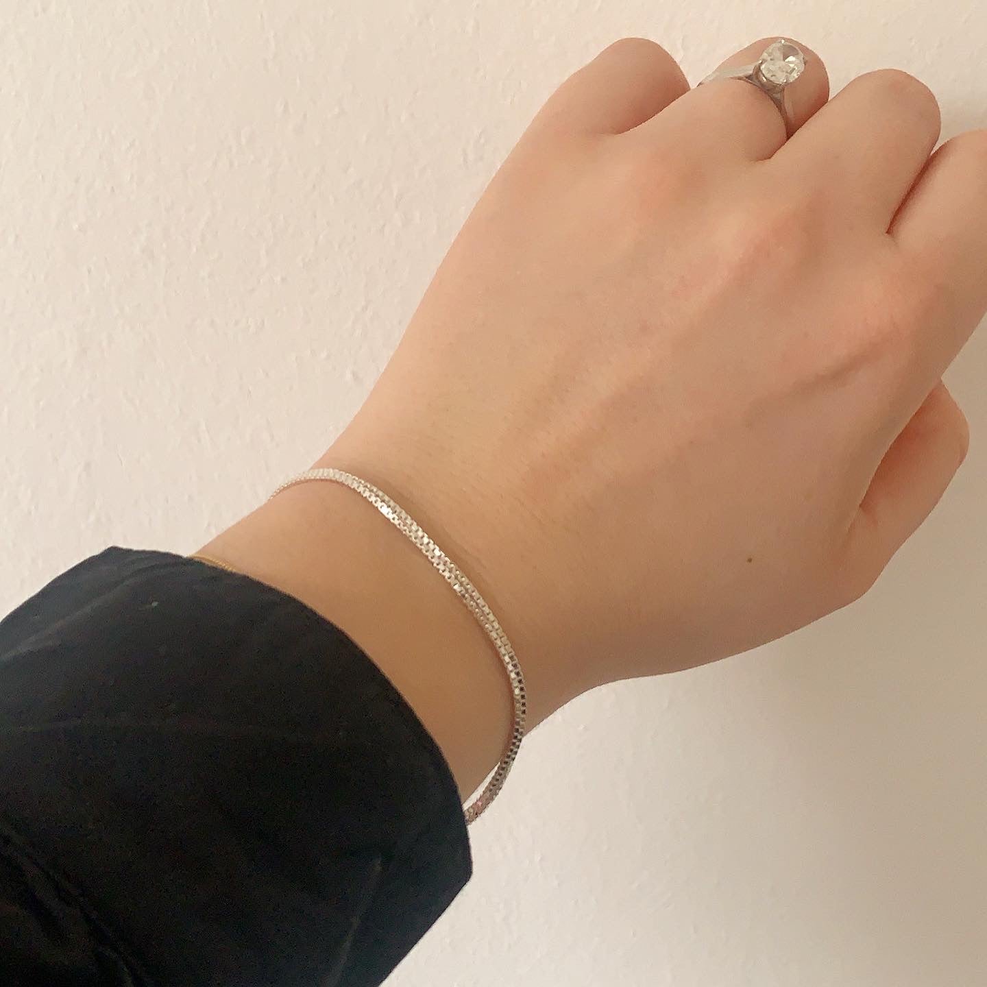 The Darcie box chain Bracelet - Sterling Silver