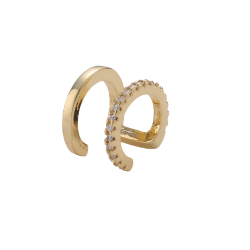 Dena double band ear cuff